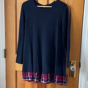 Staccato Navy Sweater Dress